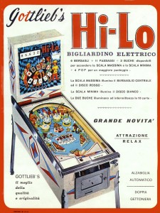 Gottlieb's "Hi-Lo" (1969)