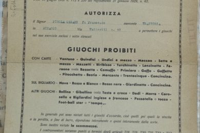 Elenco Giuochi Proibiti, Milano settembre 1945 (collezione Tilt)