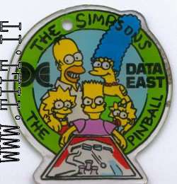 The Simpsons, Data East - promo plastic